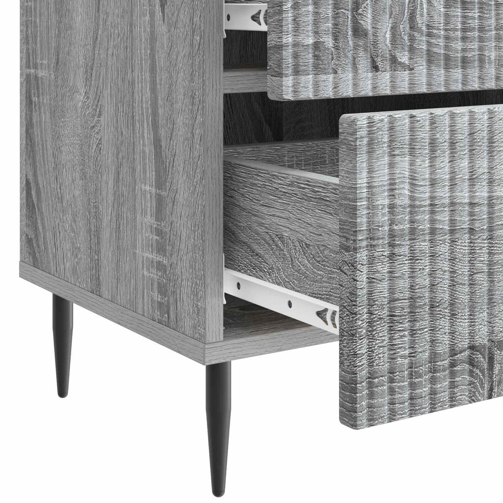 Armadio da Notte con cassetto Grigio Sonoma 43 x 34,5 x 47,5 cm