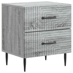 Armadio da Notte con cassetto Grigio Sonoma 43 x 34,5 x 47,5 cm
