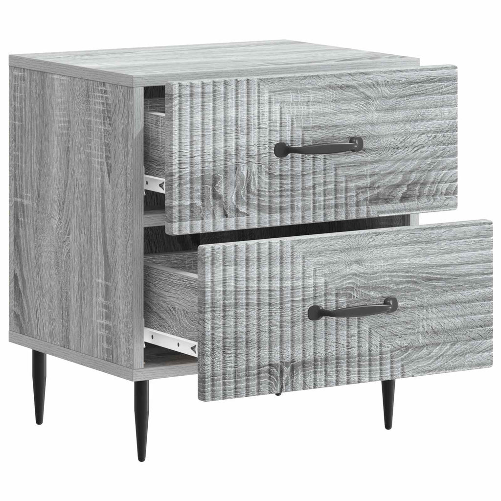 Armadio da Notte con cassetto Grigio Sonoma 43 x 34,5 x 47,5 cm