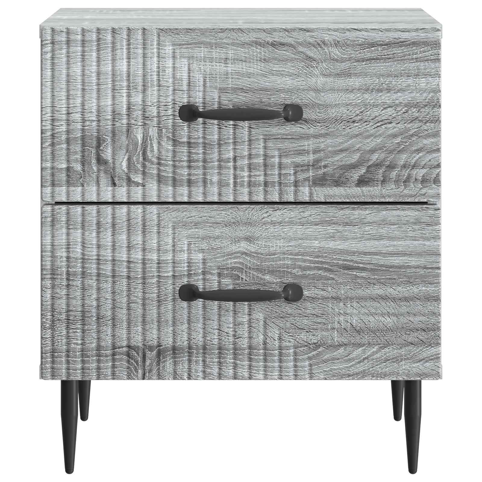 Armadio da Notte con cassetto Grigio Sonoma 43 x 34,5 x 47,5 cm