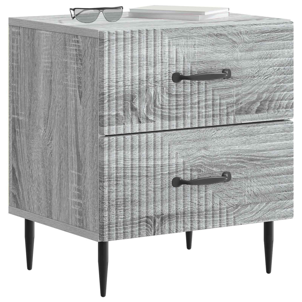 Armadio da Notte con cassetto Grigio Sonoma 43 x 34,5 x 47,5 cm