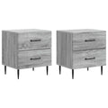 Armadio da Notte 2 pcs Grigio Sonoma 43 x 34,5 x 47,5 cm