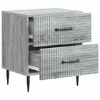 Armadio da Notte 2 pcs Grigio Sonoma 43 x 34,5 x 47,5 cm