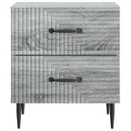 Armadio da Notte 2 pcs Grigio Sonoma 43 x 34,5 x 47,5 cm