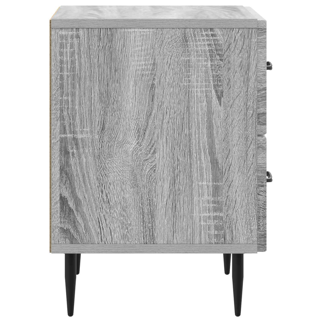 Armadio da Notte 2 pcs Grigio Sonoma 43 x 34,5 x 47,5 cm
