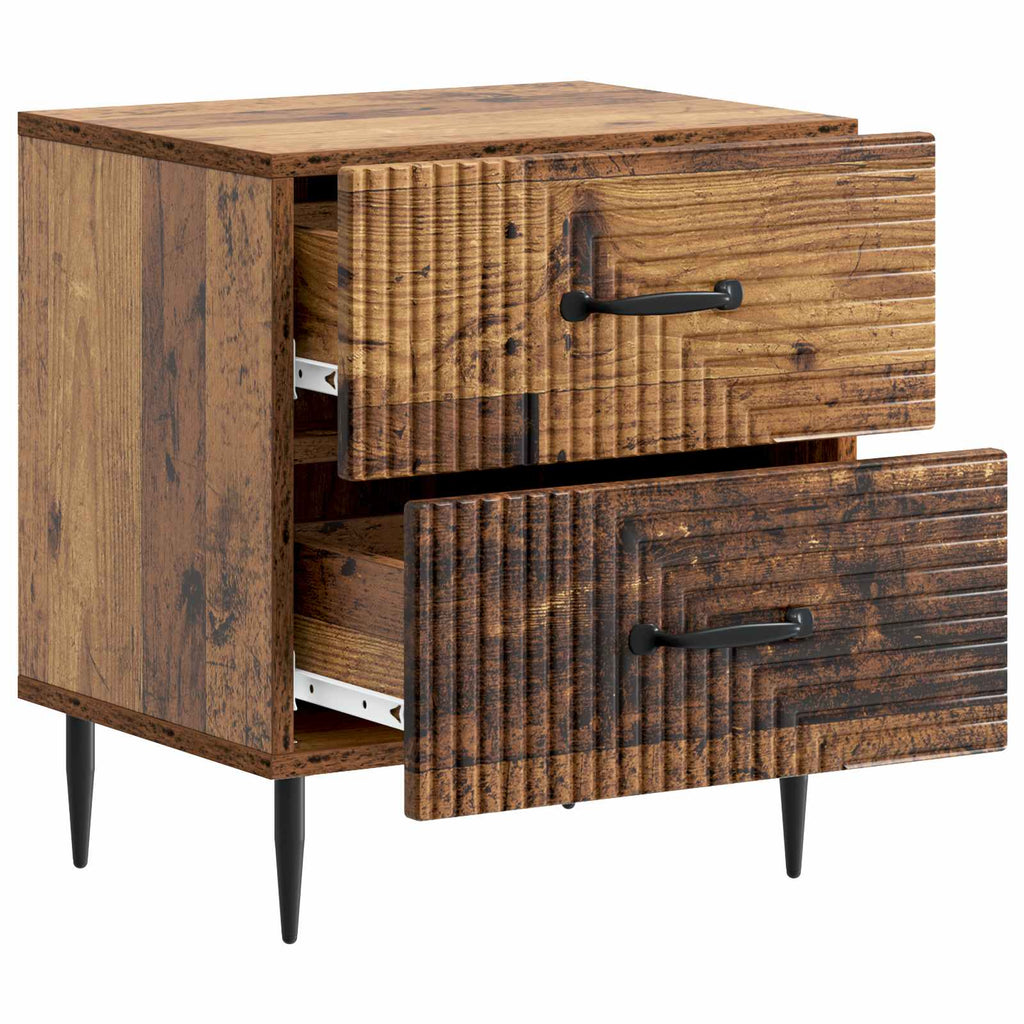 Armadio da Notte con cassetto Legno antico 43 x 34,5 x 47,5 cm