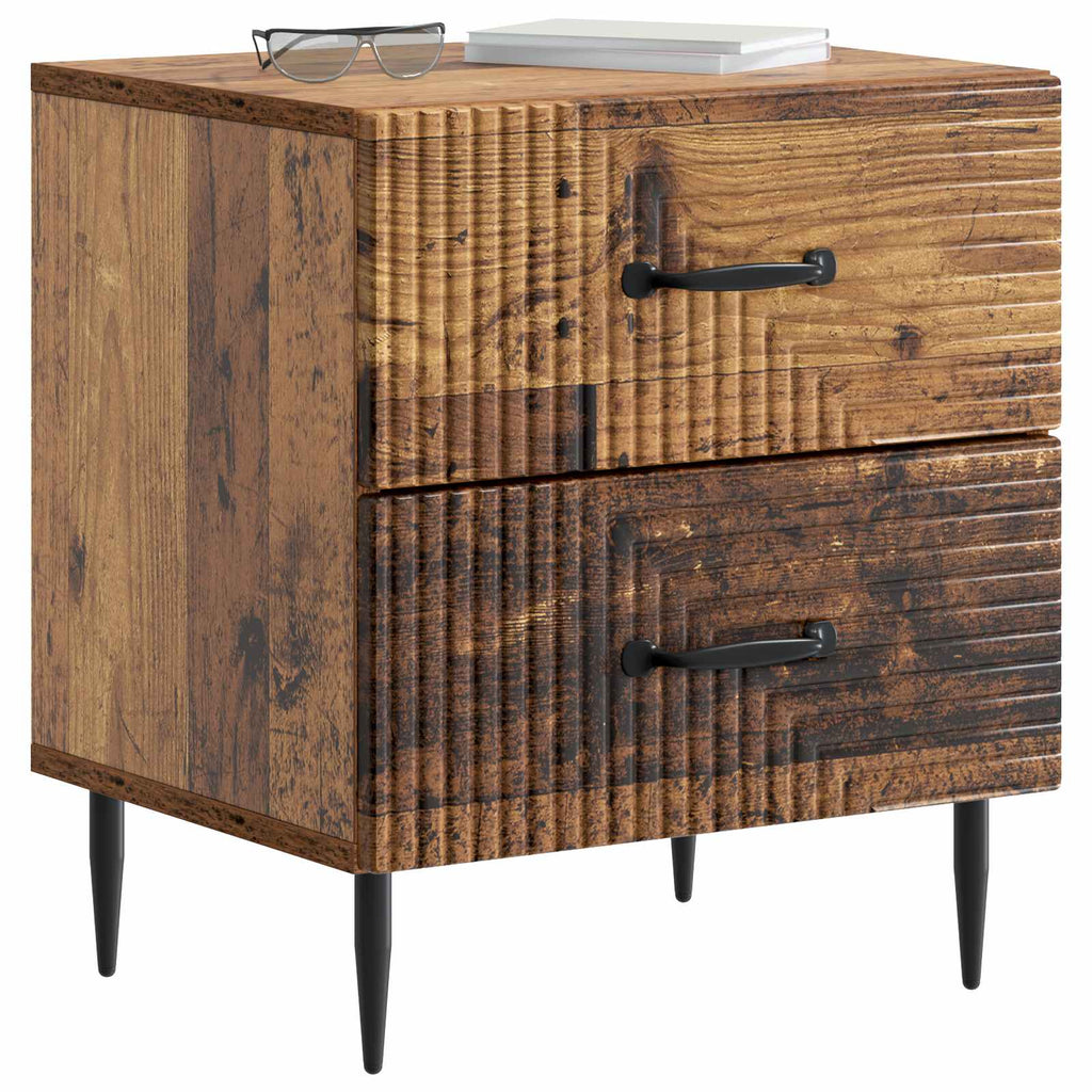 Armadio da Notte con cassetto Legno antico 43 x 34,5 x 47,5 cm