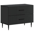 Armadio da Notte Nero 62 x 34,5 x 47,5 cm Legno ingegnerizzato