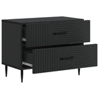 Armadio da Notte Nero 62 x 34,5 x 47,5 cm Legno ingegnerizzato