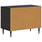 Armadio da Notte Nero 62 x 34,5 x 47,5 cm Legno ingegnerizzato