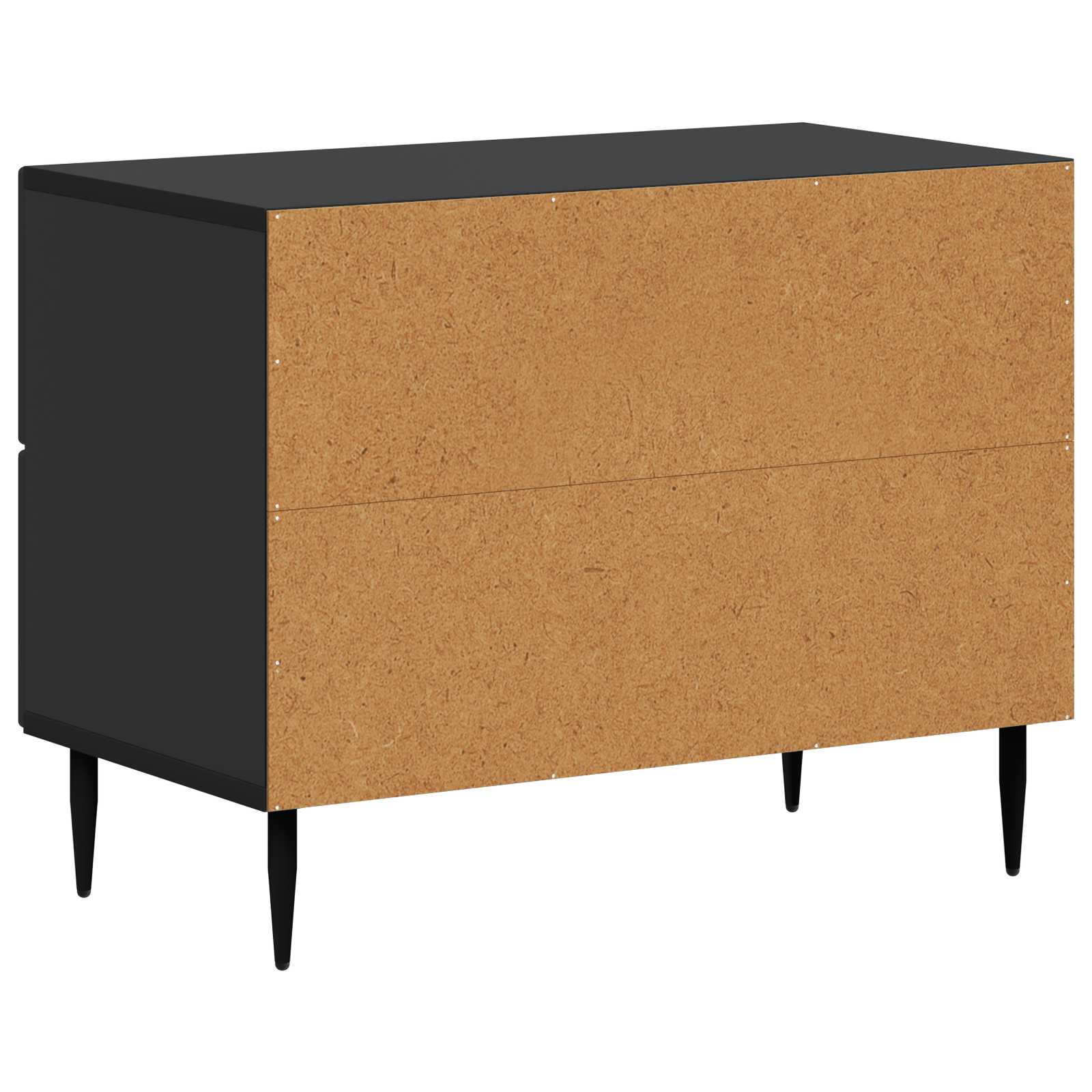 Armadio da Notte Nero 62 x 34,5 x 47,5 cm Legno ingegnerizzato