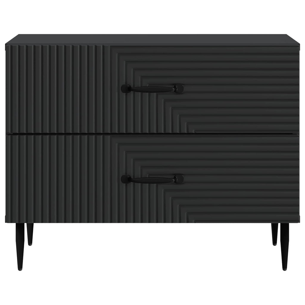 Armadio da Notte Nero 62 x 34,5 x 47,5 cm Legno ingegnerizzato