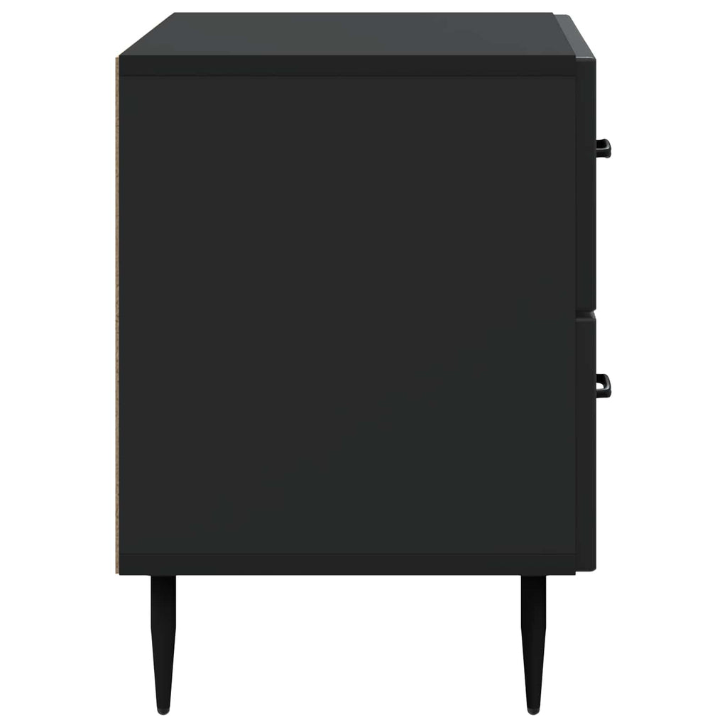Armadio da Notte Nero 62 x 34,5 x 47,5 cm Legno ingegnerizzato