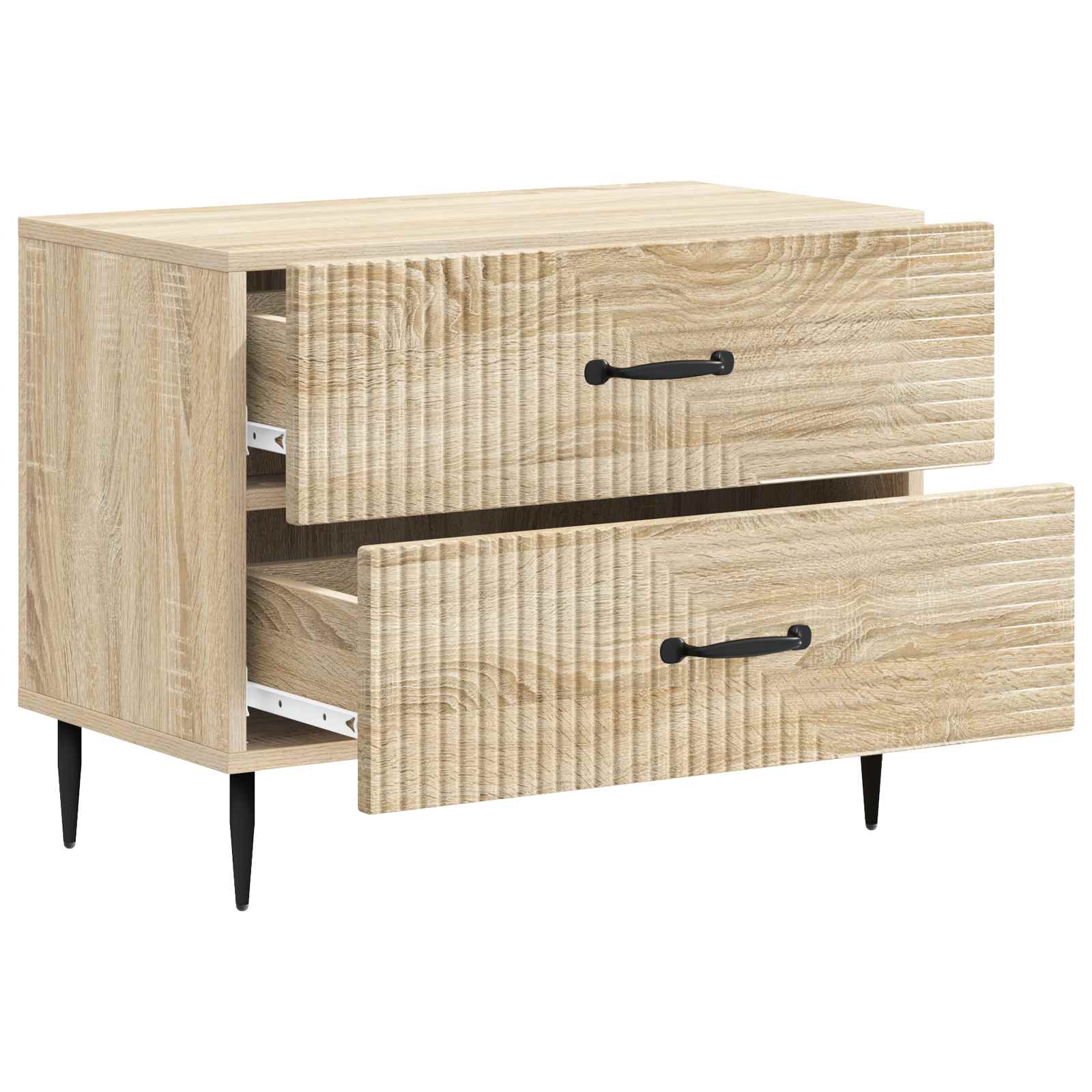 Armadio da Notte con cassetto Rovere Sonoma 62 x 34,5 x 47,5 cm