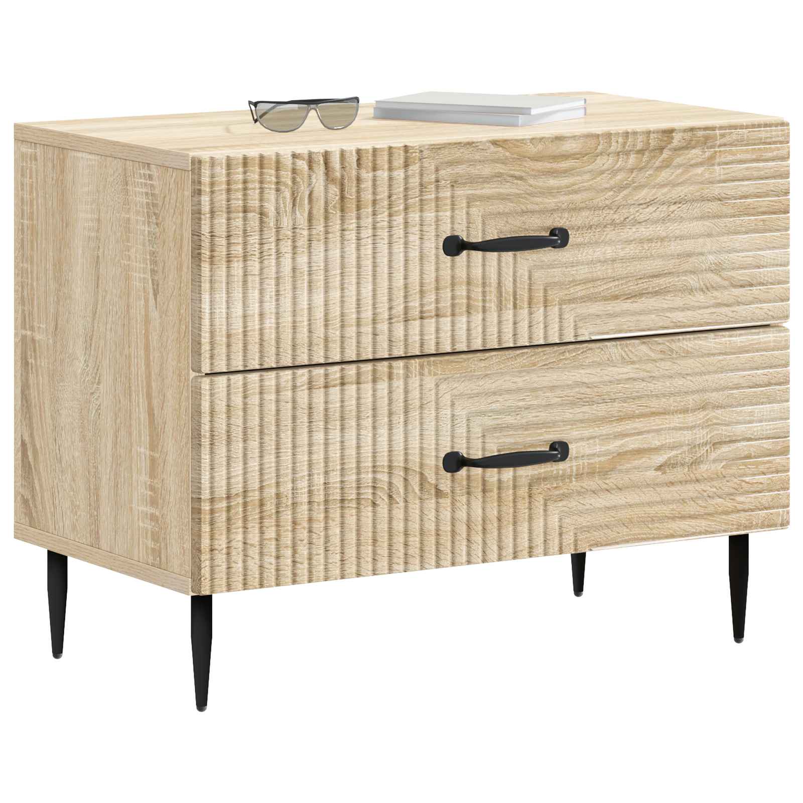 Armadio da Notte con cassetto Rovere Sonoma 62 x 34,5 x 47,5 cm
