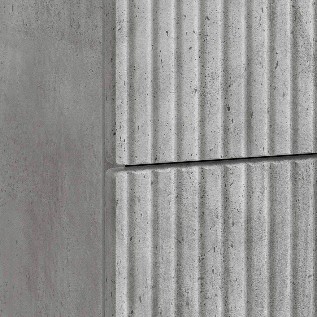Armadio da Notte Grigio Cemento 62 x 34,5 x 47,5 cm