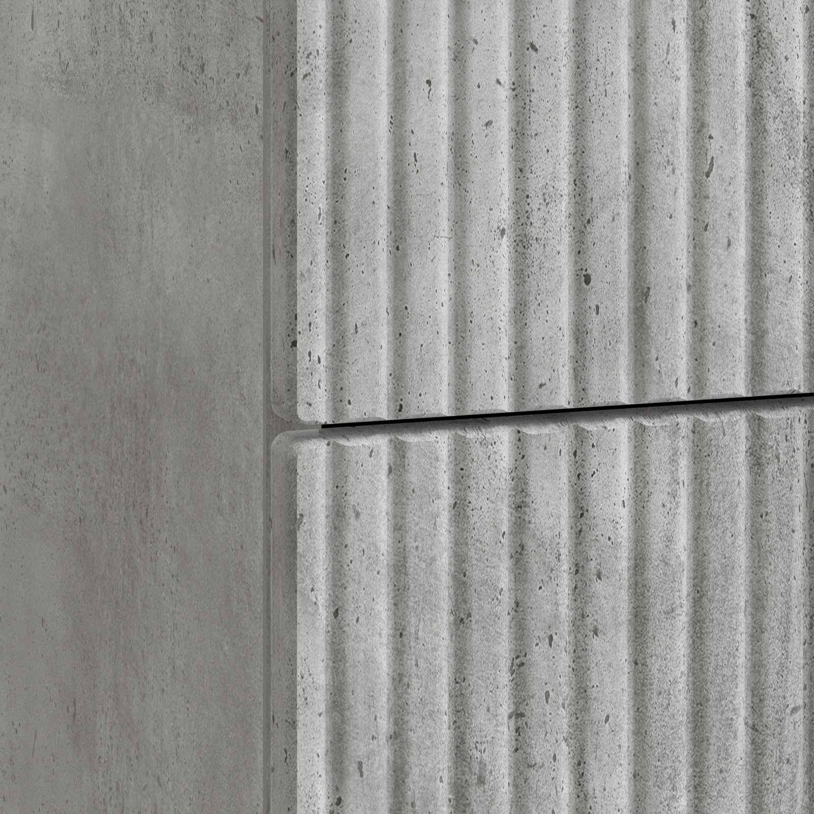 Armadio da Notte Grigio Cemento 62 x 34,5 x 47,5 cm