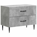 Armadio da Notte Grigio Cemento 62 x 34,5 x 47,5 cm