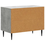 Armadio da Notte Grigio Cemento 62 x 34,5 x 47,5 cm