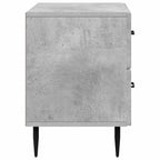 Armadio da Notte Grigio Cemento 62 x 34,5 x 47,5 cm
