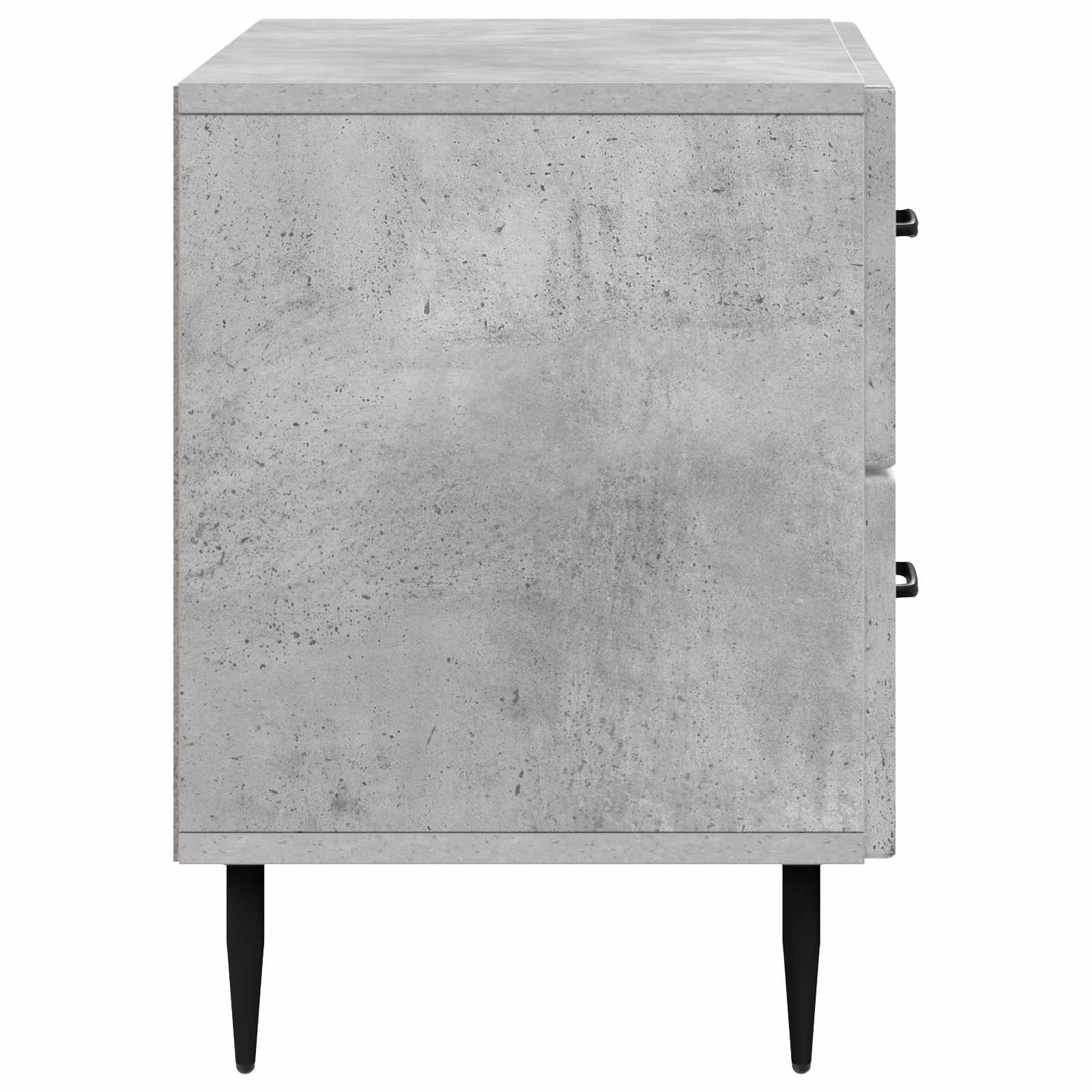 Armadio da Notte Grigio Cemento 62 x 34,5 x 47,5 cm