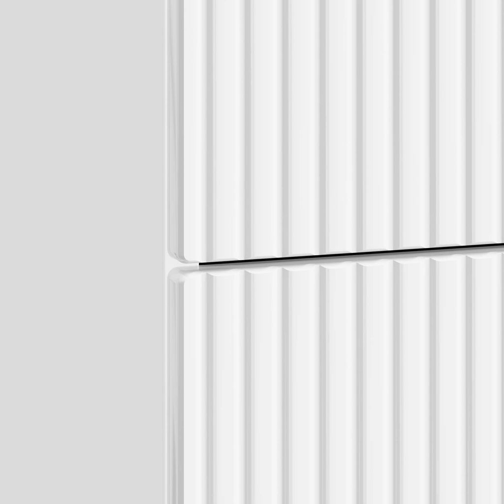 Armadio da Notte con cassetto Bianco Lucido 62 x 34,5 x 47,5 cm