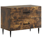 Armadio da Notte con cassetto Rovere Fumo 62 x 34,5 x 47,5 cm