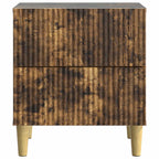 Armadio da Notte con cassetto Rovere Fumo 62 x 34,5 x 47,5 cm
