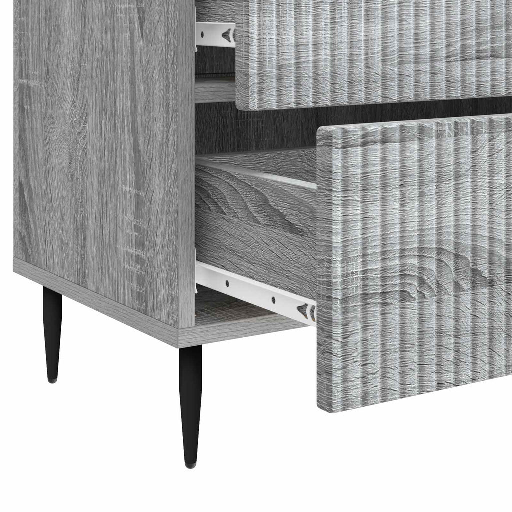 Armadio da Notte con cassetto Grigio Sonoma 62 x 34,5 x 47,5 cm