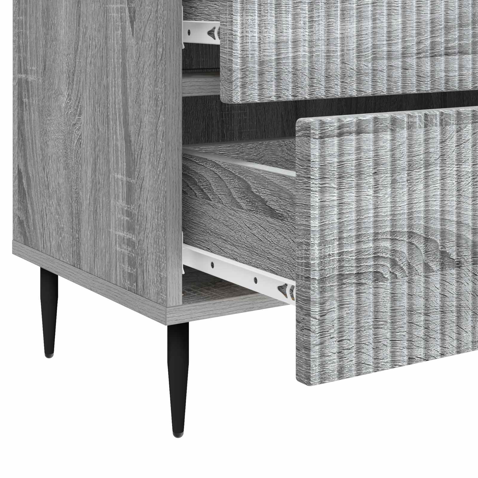 Armadio da Notte con cassetto Grigio Sonoma 62 x 34,5 x 47,5 cm
