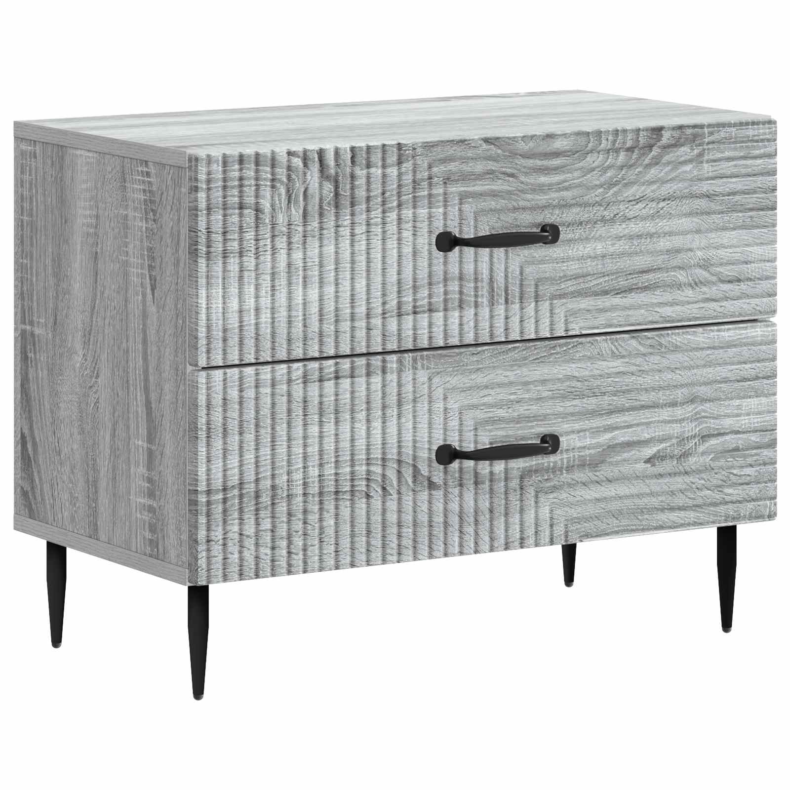 Armadio da Notte con cassetto Grigio Sonoma 62 x 34,5 x 47,5 cm