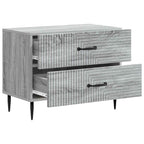 Armadio da Notte con cassetto Grigio Sonoma 62 x 34,5 x 47,5 cm