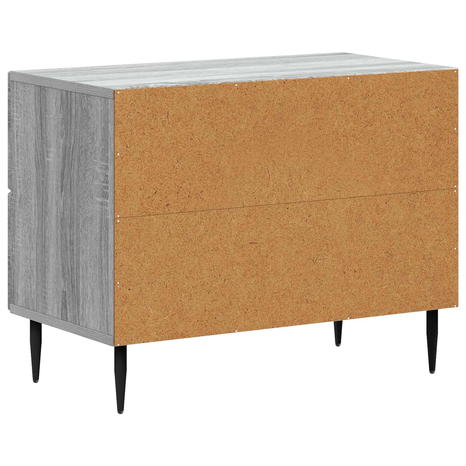 Armadio da Notte con cassetto Grigio Sonoma 62 x 34,5 x 47,5 cm