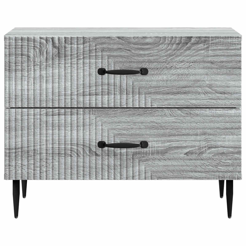 Armadio da Notte con cassetto Grigio Sonoma 62 x 34,5 x 47,5 cm