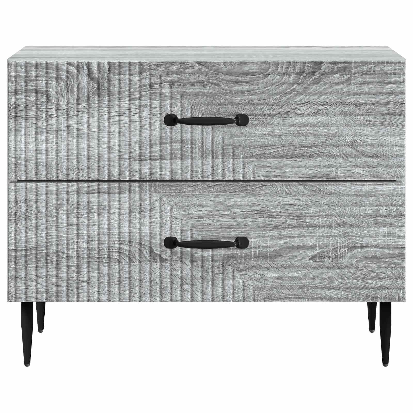 Armadio da Notte con cassetto Grigio Sonoma 62 x 34,5 x 47,5 cm