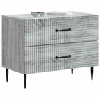 Armadio da Notte con cassetto Grigio Sonoma 62 x 34,5 x 47,5 cm