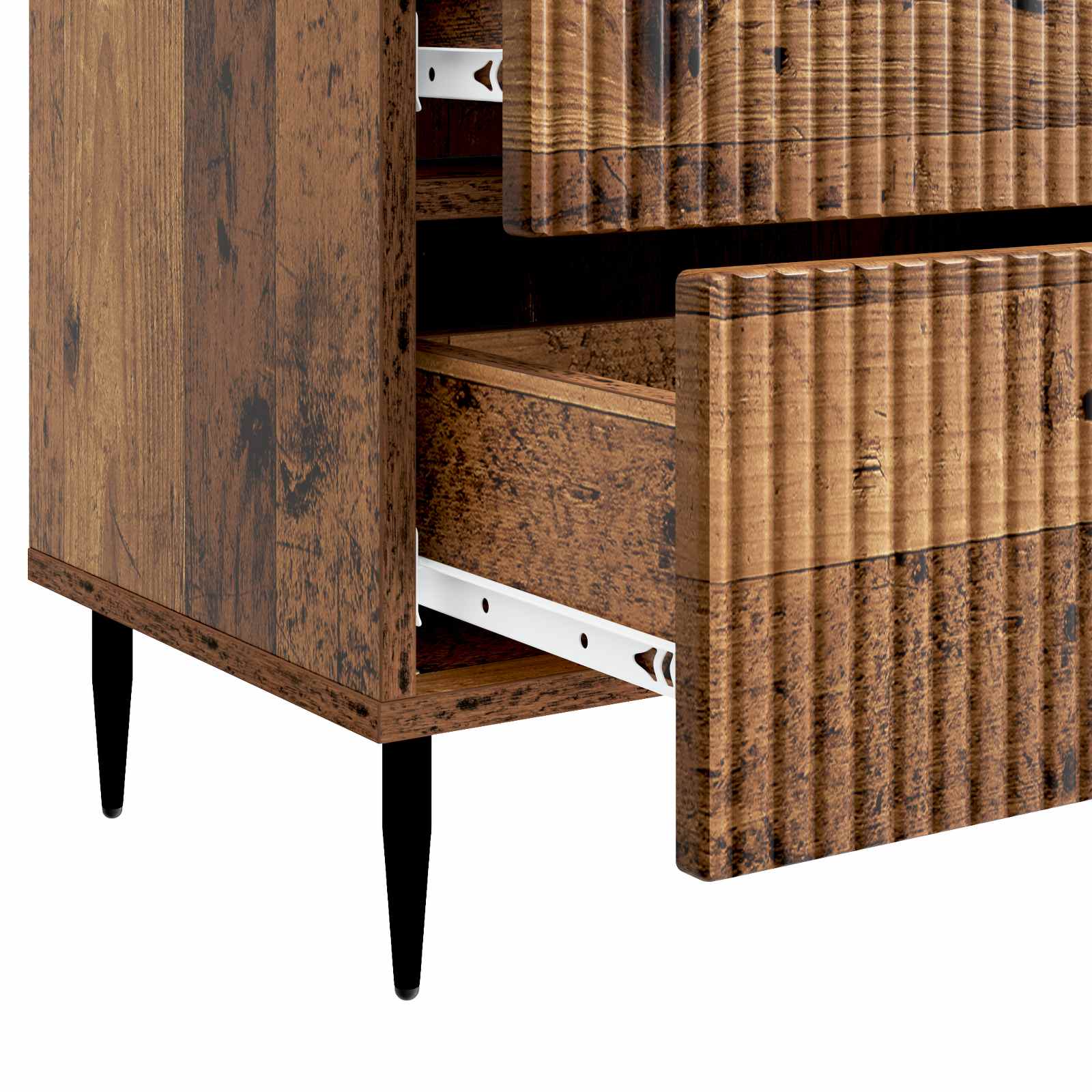 Armadio da Notte con cassetto Legno antico 62 x 34,5 x 47,5 cm