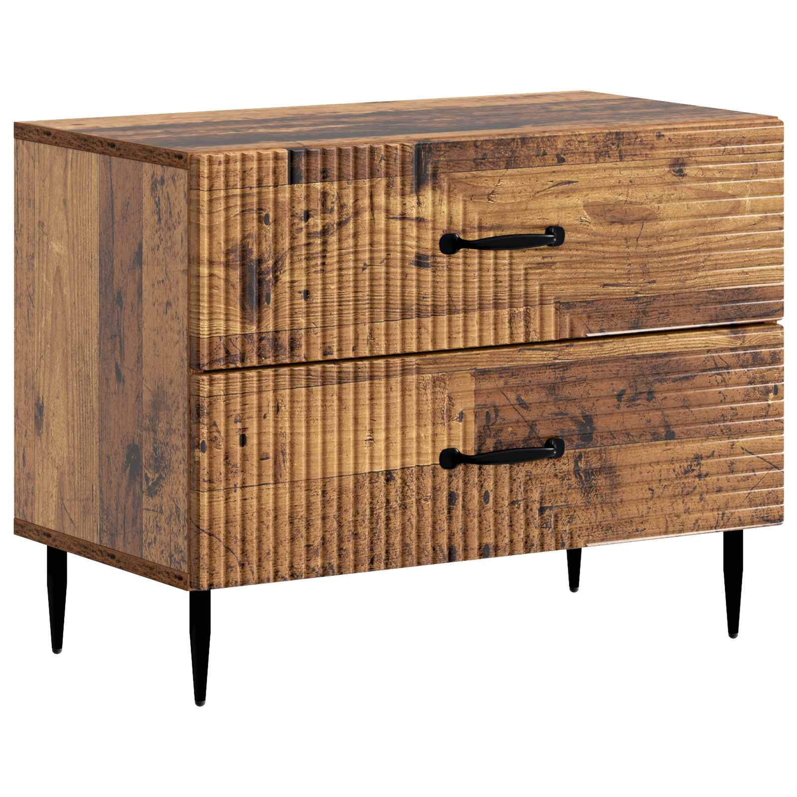 Armadio da Notte con cassetto Legno antico 62 x 34,5 x 47,5 cm