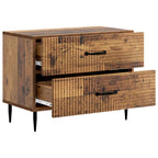Armadio da Notte con cassetto Legno antico 62 x 34,5 x 47,5 cm