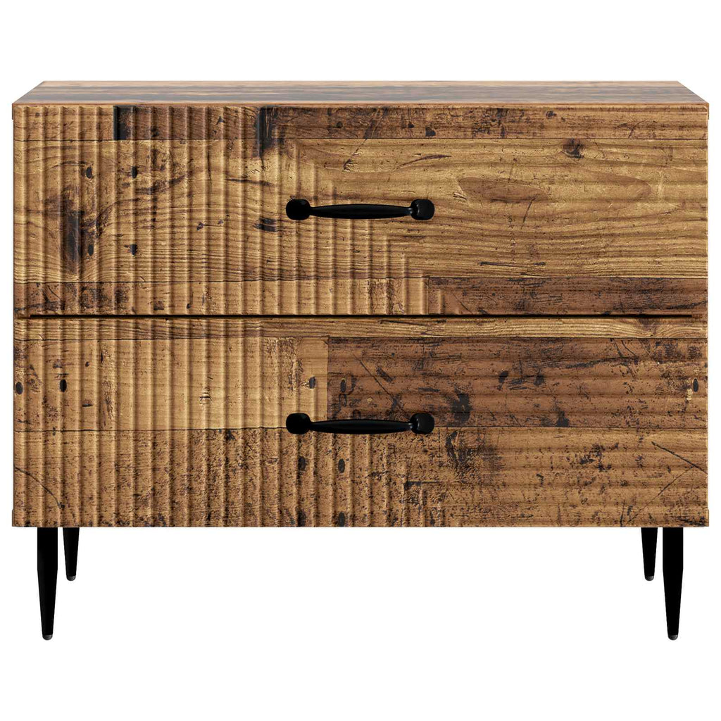 Armadio da Notte con cassetto Legno antico 62 x 34,5 x 47,5 cm