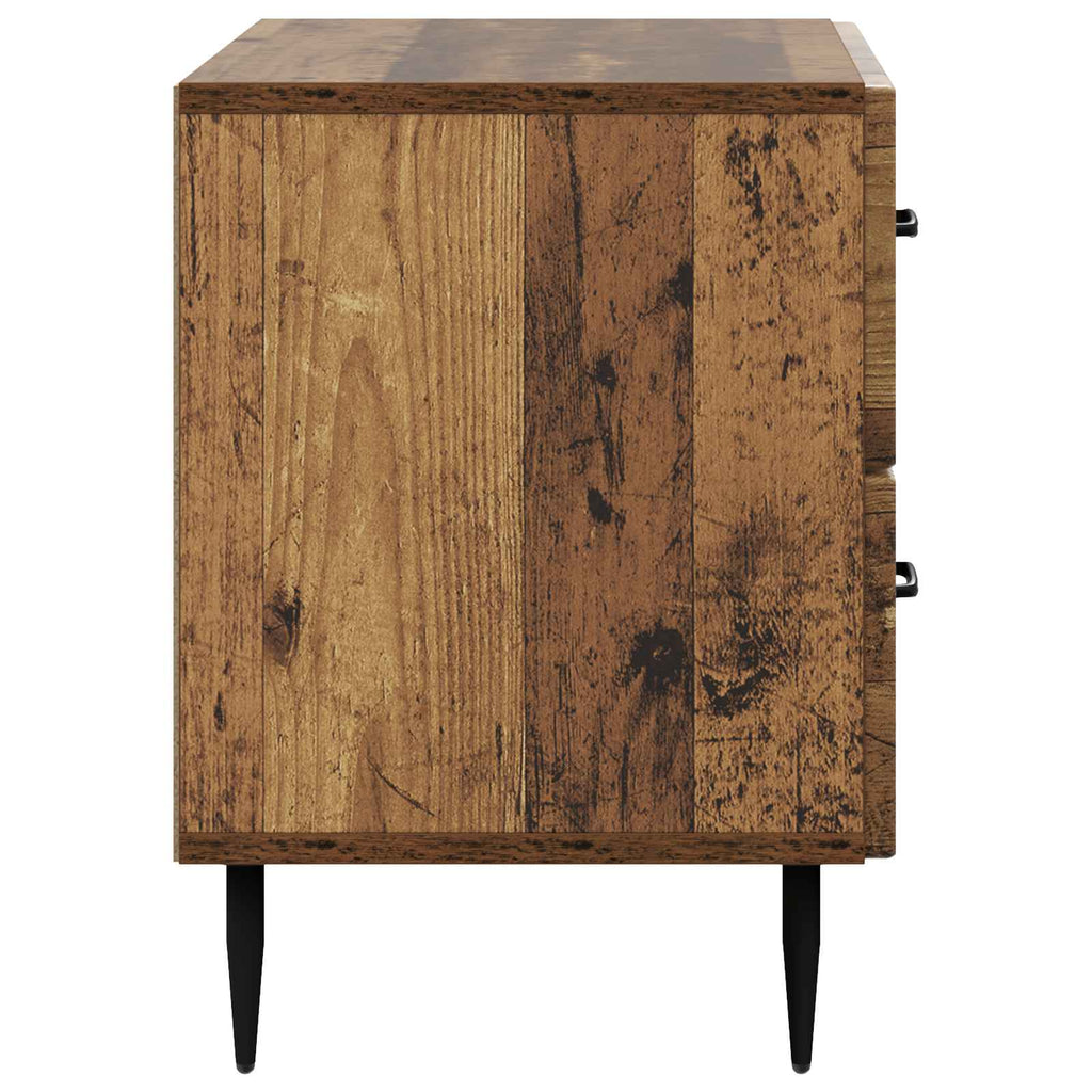 Armadio da Notte con cassetto Legno antico 62 x 34,5 x 47,5 cm