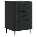 Armadio da Notte Nero 43 x 41 x 66,5 cm Legno ingegnerizzato