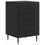 Armadio da Notte Nero 43 x 41 x 66,5 cm Legno ingegnerizzato