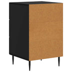 Armadio da Notte Nero 43 x 41 x 66,5 cm Legno ingegnerizzato