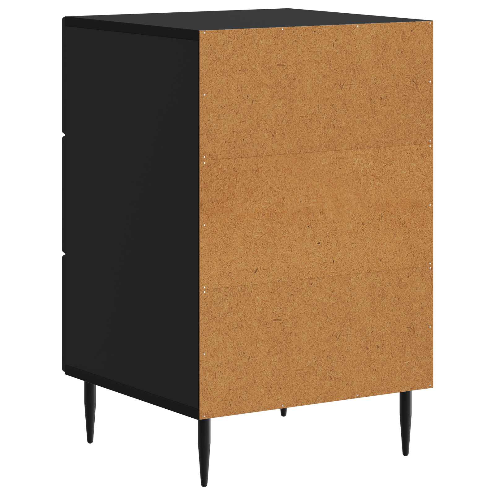 Armadio da Notte Nero 43 x 41 x 66,5 cm Legno ingegnerizzato