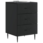Armadio da Notte Nero 43 x 41 x 66,5 cm Legno ingegnerizzato