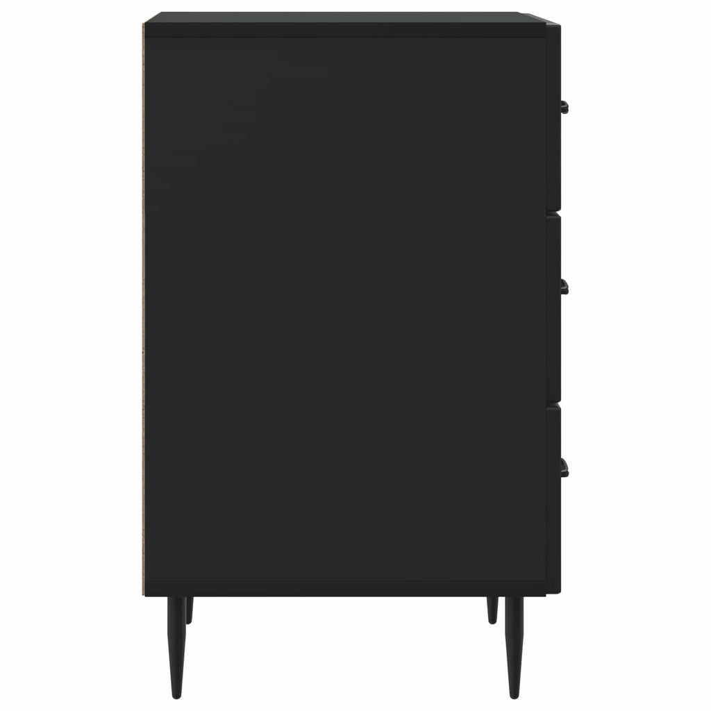 Armadio da Notte Nero 43 x 41 x 66,5 cm Legno ingegnerizzato
