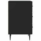 Armadio da Notte Nero 43 x 41 x 66,5 cm Legno ingegnerizzato