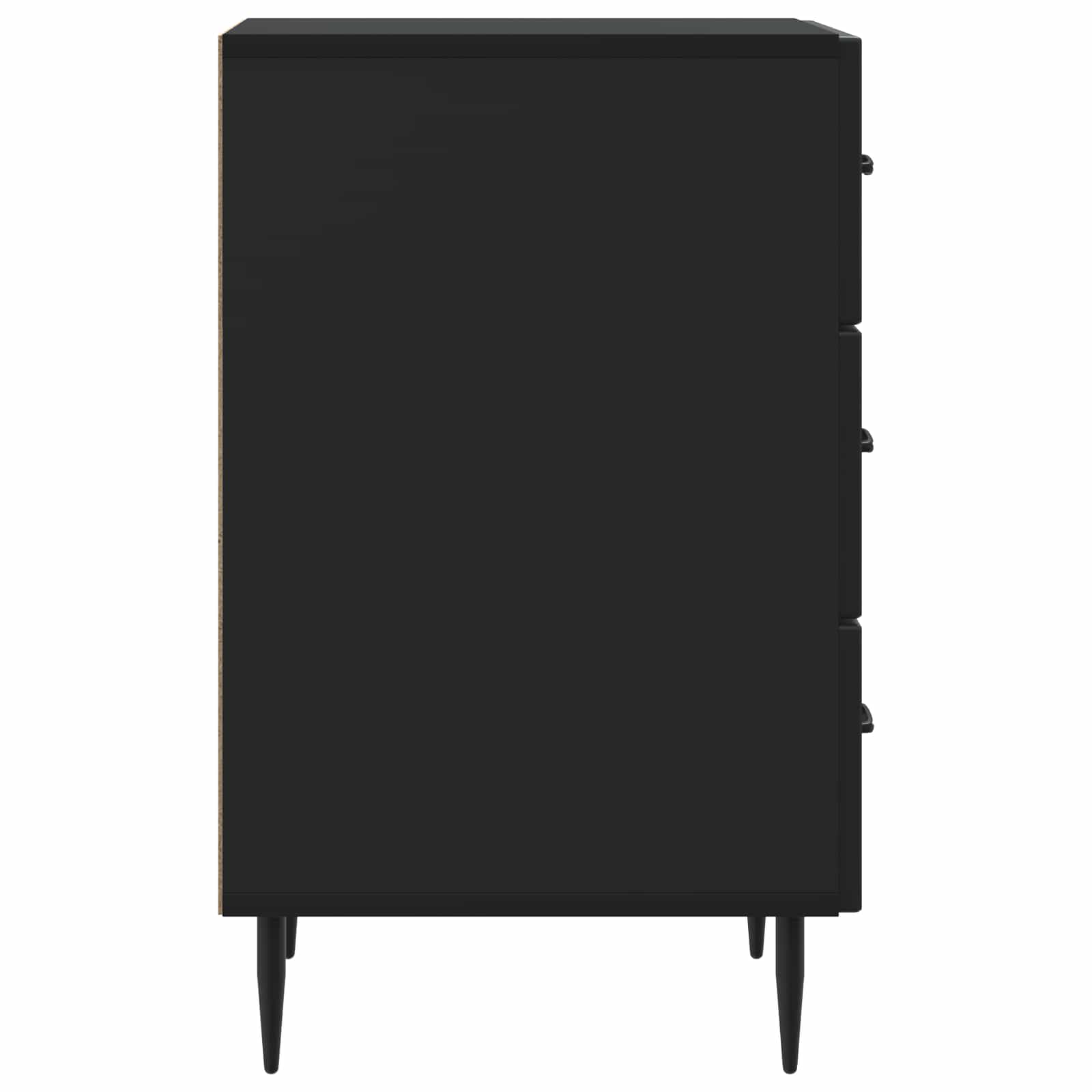 Armadio da Notte Nero 43 x 41 x 66,5 cm Legno ingegnerizzato