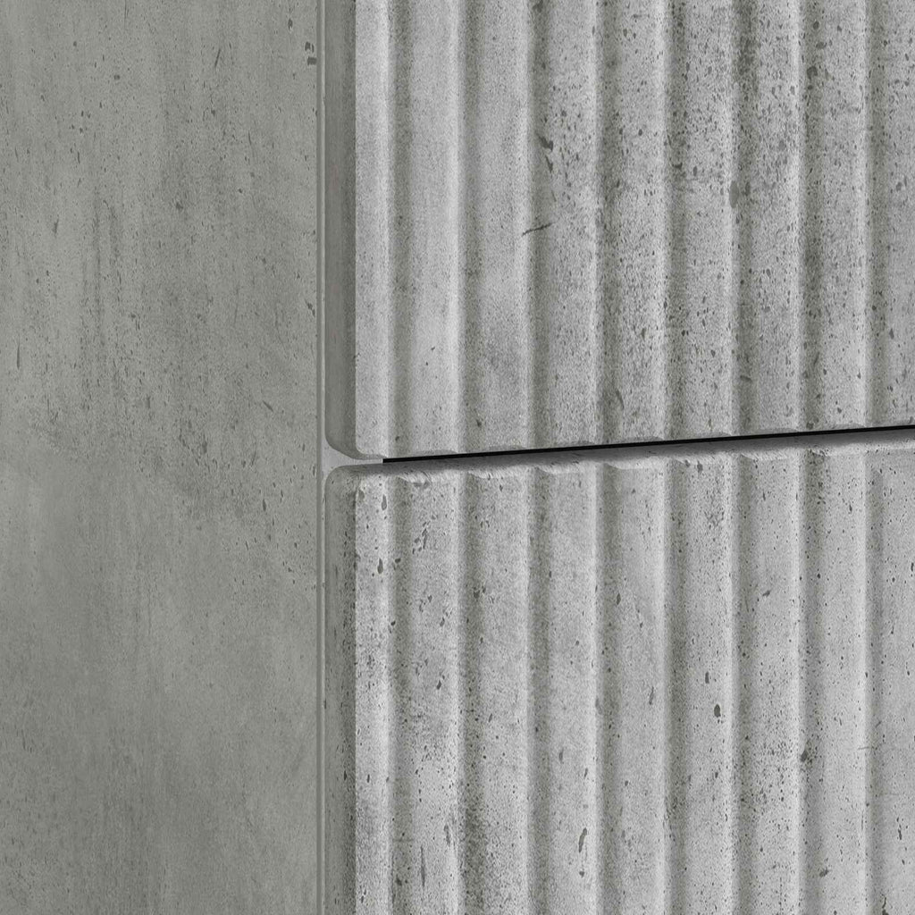 Armadio da Notte con cassetto Grigio Cemento 43 x 41 x 66,5 cm